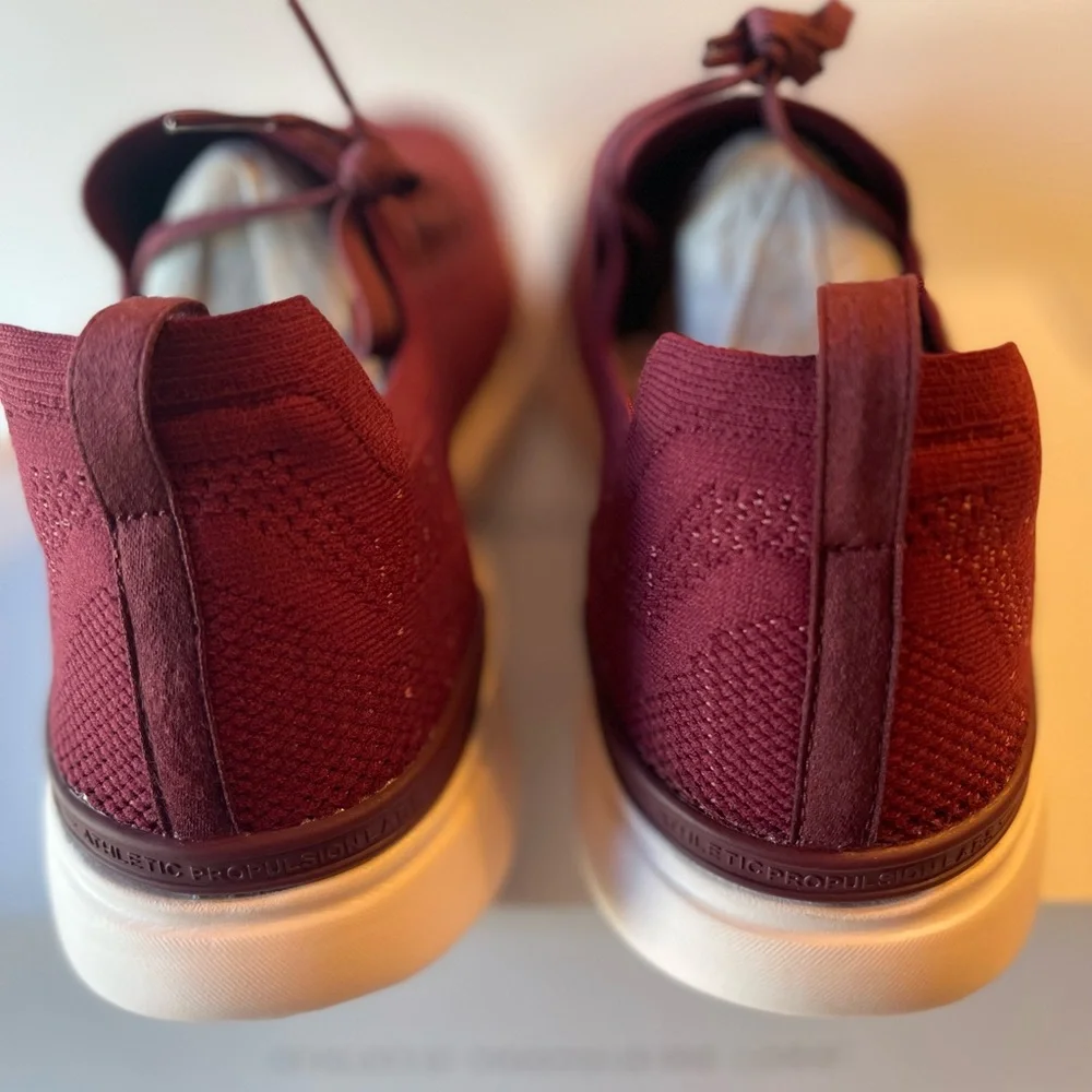 NIB APL MENS TECHLOOM BREEZE SZ 12 BURGUNDY 6.8 oz. LIGHTWEIGHT RUNNING SHOE - Picture 8 of 12